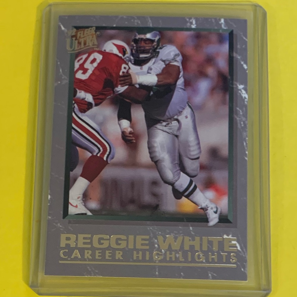 Reggie White #10 of 10[Career Highlights] 1992 Fleer Ultra Football Trading Card